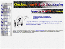 Tablet Screenshot of kirchenmusik-bad-duerkheim.de